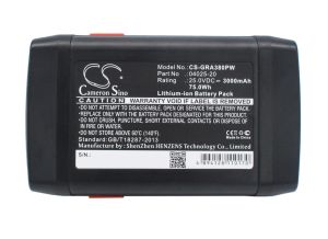 Батерия Cameron Sino, За косачка робот GARDENA 648872, 8838, Accu-Spindelmaher 380 Li, 04025-20  25V 3000mAh Cameron Sino