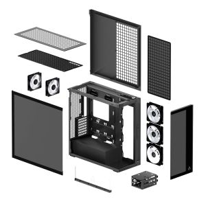 Arctic Case Xtender - Black Mid-Tower