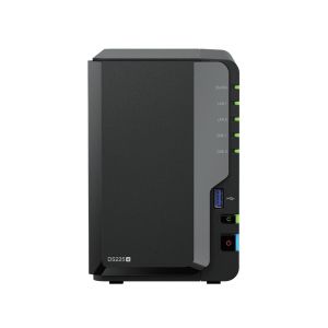 Мрежов сторидж Synology DS225+, за 2 диска, Intel Celeron J4125 , 2GB DDR4 SODIMM