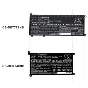 Батерия  за лаптоп  Dell Inspiron13MF Pro-D1508TS, Inspiron 14 5485, Vostro 15 5581, 01VX1H 11,4V 3400mAh CAMERON SINO