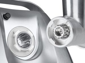 Месомелачка Bosch MFW67450, Meat mincer, ProPower 2000W, 3,5 kg/min, nr. 8, 3 sieves, kebbe attachment, juice extractor, reverse function, fruit press