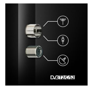 Телевизор Thomson Smart QLED Pro TV 55"; Google TV; 3840 x 2160 (4K UHD), DLED, 144 Hz, DVB-T/T2/C/S/S2, HDR10, Wi-Fi, Bluetooth, LAN, HDMI 4 (2.1), USB 2 (2.0) + 1 (3.0), Central Swivel Stand, Black