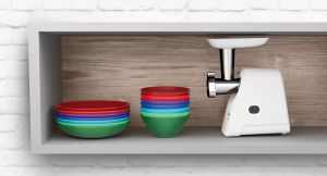 Месомелачка Bosch MFW2515W, Meat mincer, SmartPower Meat mincer from SmartPower range: 1500W, 1,7 kg/min, 2 sieves, 1 sausage horn, fruit press attachment, no reverse, white