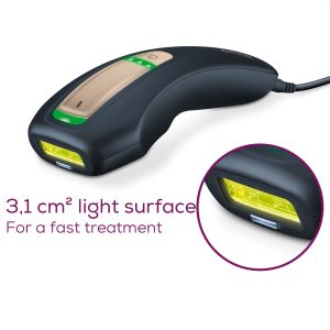 Фотоепилатор Beurer IPL 5800 PureSkin Pro Hair-remover, Auto flash, 3.1 cm2, 600 000 pulses, safe skin sensor, UV filter, 3 energy levels, black