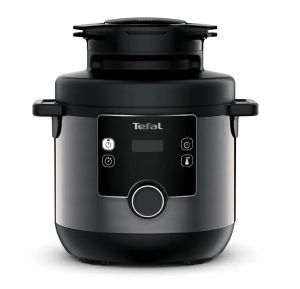 Мултикукър Tefal CY778830 Turbo Cuisine N'Fry 7,6L (Crispy Lid Included), 1200W, Epc, Automatic Prg (10+5Air Frying), Easy Steam Release