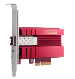 Адаптер Asus PCIe Adapter, XG-C100F, 10GBase-T PCIe SPF+ port for Optical Fiber Transmission and DAC cable, Built-in QoS technology