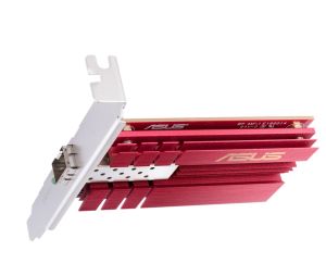 Адаптер Asus PCIe Adapter, XG-C100F, 10GBase-T PCIe SPF+ port for Optical Fiber Transmission and DAC cable, Built-in QoS technology