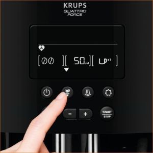 Кафемашина Krups EA817010, Espresso Automat Arabica, espresso machine, 1450W, 15 bar, 1.7l, Black