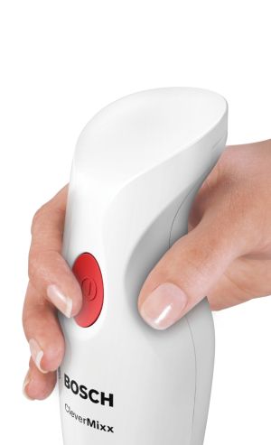 Пасатор Bosch MSM14200, Blender, CleverMixx, 400 W, Included transparent jug & chopper, White, deep red