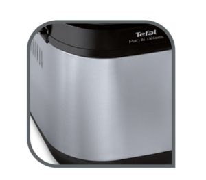Хлебопекарна Tefal PF240E38, Pain Plaisir, Breadmaker, 500/750/1 kg, 20 programs, black/Inox, 720W, 3 Levels of firing