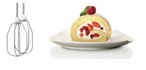 Миксер Bosch MFQ22100, Hand mixer, CleverMixx, 375 W, 4 speed settings, additional pulse/turbo setting, white/gray